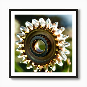 Gear Wheel Art Print