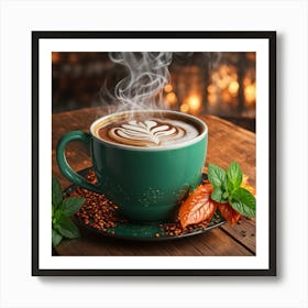 Coffee Cup With Steam 1 Art Print