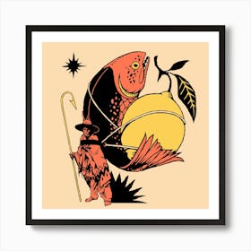 Salmón Limone Art Print