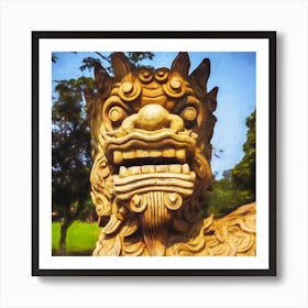 Dragon Statue Hue Vietnam Art Print