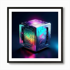 Cube Of Light 1 Art Print
