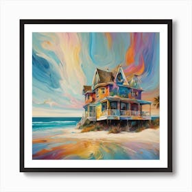 House On The Beach 1 Art Print