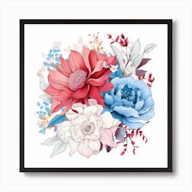 Floral Bouquet 19 Art Print