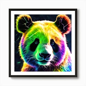Rainbow Panda Art Print