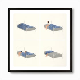 Four Stages Of Sleep Art Print