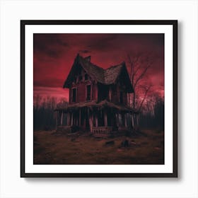 Haunted House Art Print