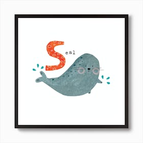 S is for Seal Art Print