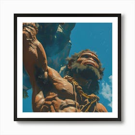 Hanuman Hindu God Art Print