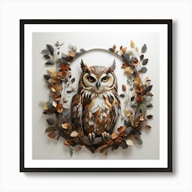 Owl(Eyes Of The Night) Art Print