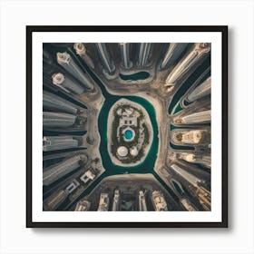 Dubai Skyline Art Print