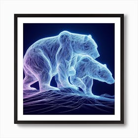 Polar Bears 1 Art Print