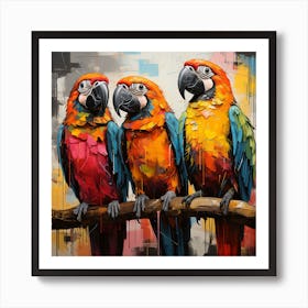 Parrots 1 Art Print