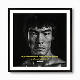 Bruce Lee Quote Art Print