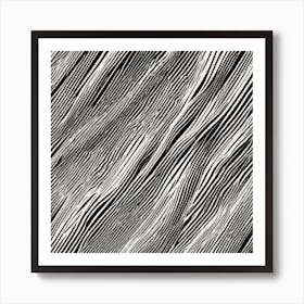 Abstract Black And White Pattern Art Print