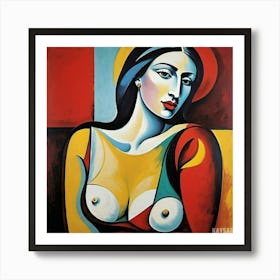 Woman With Breasts Art Print