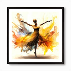 Dances Ballet - Ballerina Top Art Print