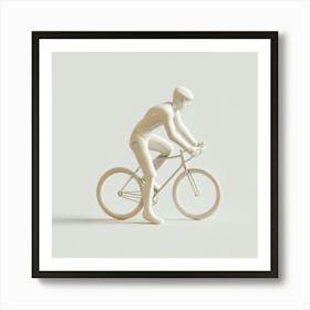 Bicycle Rider Art Print