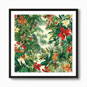 Tropical Flowers Art 10 Art Print