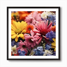 Bouquet Of Flowers 1 Art Print