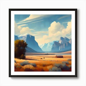 Landscape Painting 105 Art Print