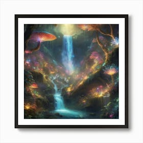 Fairy Forest Paintings Art Print 4 Art Print