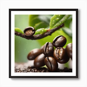 Coffee Beans On A Branch 6 Art Print