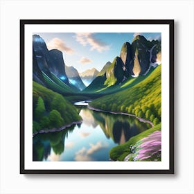 Nature's Majestic Flow Art Print