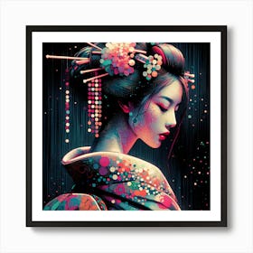 Japan Geisha Visual 46 Art Print