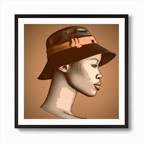 Beautiful Prideful Afroamerican Woman Art Print