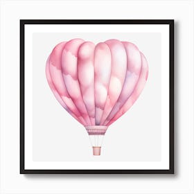 Pink Hot Air Balloon 3 Art Print