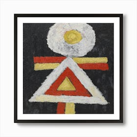 Geometric Figure By Marsden Hartley Art Print