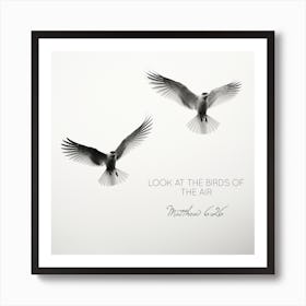 Look At The Birds Of The Air Art Print