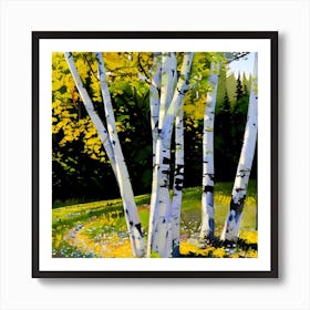 Birch Trees 1 Art Print