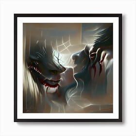 Deaths Kiss Art Print