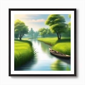 Landscape Painting 177 Art Print