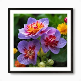 Dahlias 4 Art Print