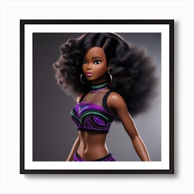 Melanin Barbie Art Print