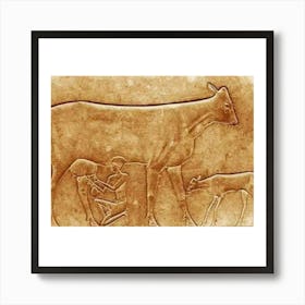 Egyptian Cow Art Print