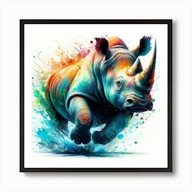 Rhino 7 Art Print