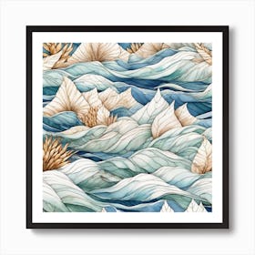 Seaweed Pattern Art Print