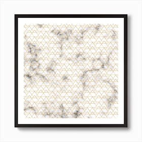 Gold Marble Pattern Art Print