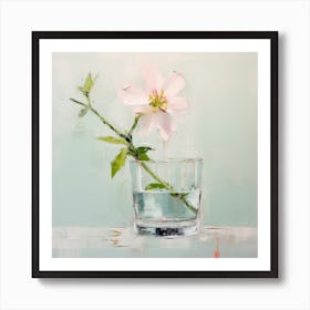 Flower In A Glass Art Print