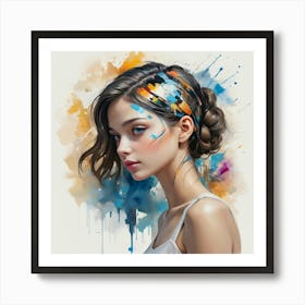 Portrait Of A Girl Art Print Art Print