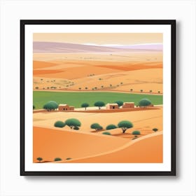 Desert Landscape 48 Art Print