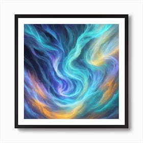 Rainbow flow artwork  Art Print