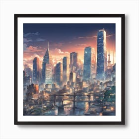 Cityscape Art Print