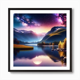 Starry Night Sky 8 Art Print