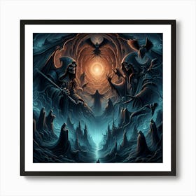 Dark Angels 1 Art Print