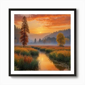 Sunrise In Yosemite Poster