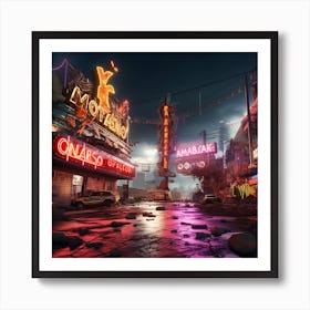 Neon City 2 Art Print